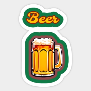 St Patricks Day Beer Elements Sticker